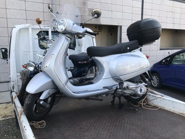 豊田市広田町 バイク回収 ベスパ故障車 | 愛知県名古屋 バイク無料廃車・無料処分専門どっとこむ